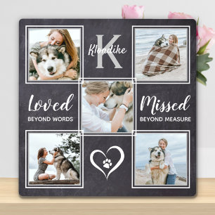 Honden Foto Collage Herinnering Huisdier Herdenkin Fotoplaat