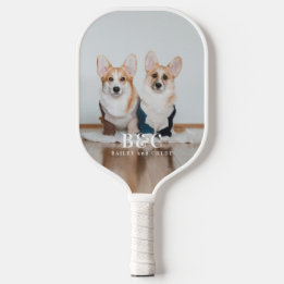 Honden Foto Monogrammed Namen Keepsake Pickleball Paddle