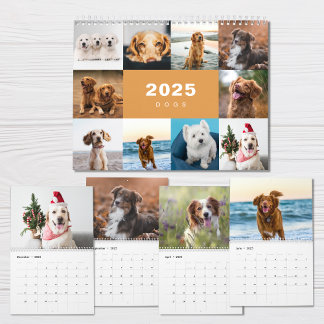Honden Fotocollage Moderne 2025 Kalender