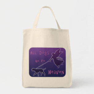 Honden gaan naar de hemel tote bag