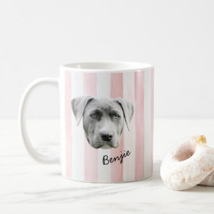 Honden Gezicht   Aangepaste Foto en Naam van Huisd Koffiemok
