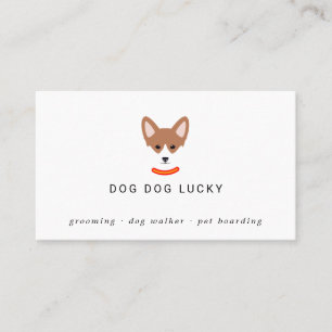 Honden gezicht label