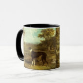 Honden, Greyhound en Spaniel, Doctor Fop by Herrin Mok (Voorkant links)
