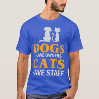 Honden hebben eigenaarscatten met een loophond van t-shirt