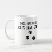 Honden hebben masters met personeel witte Mok (Links)