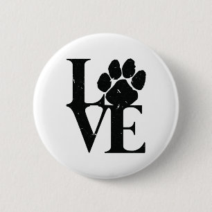 Honden houden van honden ronde button 5,7 cm