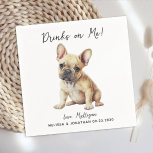 Honden Huwelijks Cocktail Servet