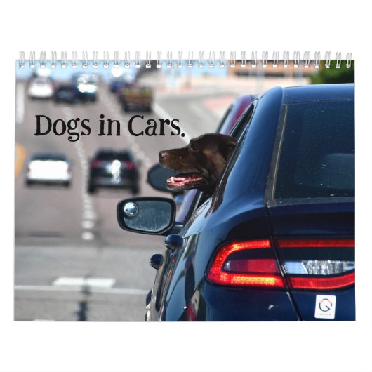 Honden in auto's Kalender (Hoes)