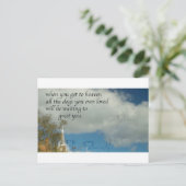 Honden in de hemel briefkaart (Staand voorkant)