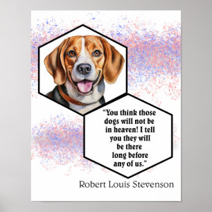 Honden in de hemel Robert Louis Stevenson Poster