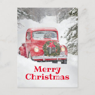 Honden in een vrachtwagen uitnodiging briefkaart