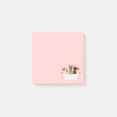 Honden in envelope Love Post-it® Notes (Voorkant)