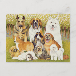 Honden in mei briefkaart