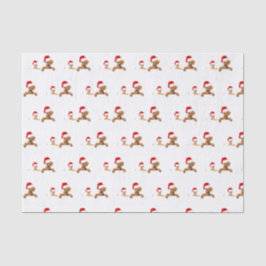 HONDEN IN Santa Hats-papier Tissuepapier