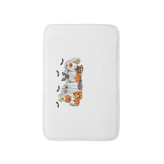 Honden in spookkostuums Halloween Classic T-Shirt Badmat (Voorkant Verticaal)