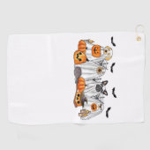 Honden in spookkostuums Halloween Classic T-Shirt Golfhanddoek (Horizontaal)