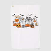 Honden in spookkostuums Halloween Classic T-Shirt Golfhanddoek (Voorkant)