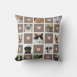 Honden & Katten Aangepaste foto's & Hartpatroon op Kussen