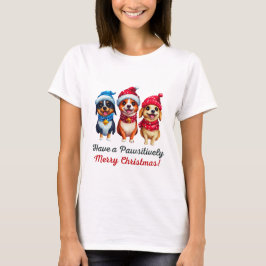 Honden Kerstmis T-shirt