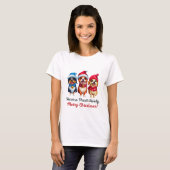 Honden Kerstmis T-shirt (Voorkant volledig)