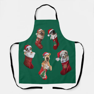 Honden Kerstmuts Schort