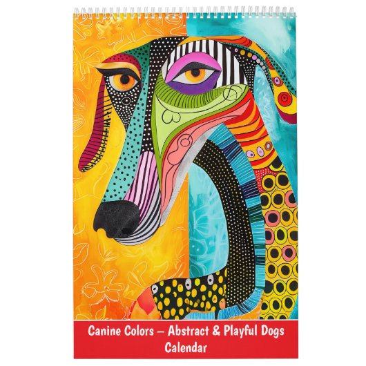 Honden Kleuren – Abstracte & Speelse Honden Kalender (Hoes)