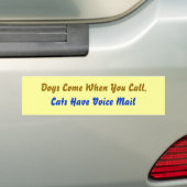 Honden Komen... Bumpersticker (Op auto)