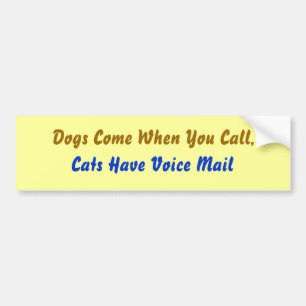 Honden Komen... Bumpersticker