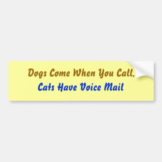 Honden Komen... Bumpersticker (Voorkant)