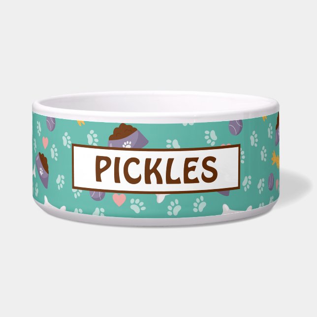 Honden lekkers en Paws Pet Kom (Voorkant)