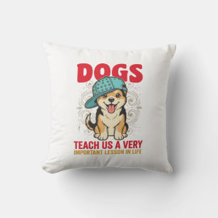 Honden leren ons een zeer belangrijke les Vintage Kussen
