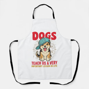 Honden leren ons een zeer belangrijke les Vintage Schort