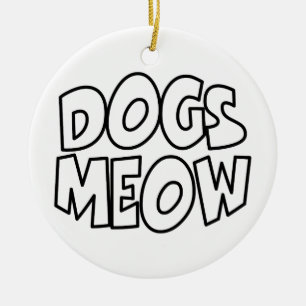 Honden Meauw Keramisch Ornament