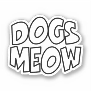 Honden Meauw Sticker