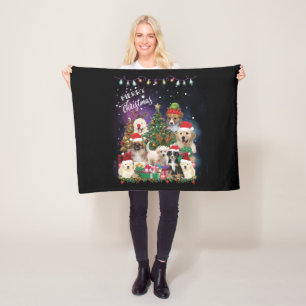 honden Merry kermas Light Fleece Deken