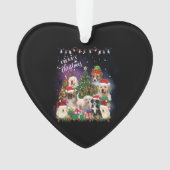 honden Merry kermas Light Ornament (voorkant)