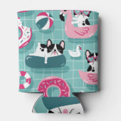 Honden met zwembaddrijvers,  dessin. blikjeskoeler (Achterkant)