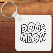 Honden miauwen sleutelhanger (Voorkant)