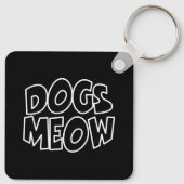 Honden miauwen sleutelhanger (Achterkant)