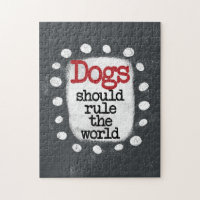 Honden moeten de wereld puzzel regeren