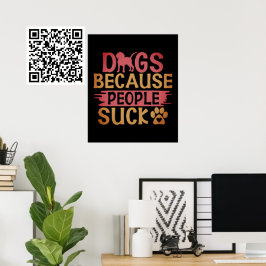 Honden omdat mensen oplikken poster