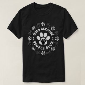 Honden omdat mensen oplikken t-shirt