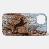 Honden op het strand Case-Mate iPhone case (Achterkant (horizontaal))