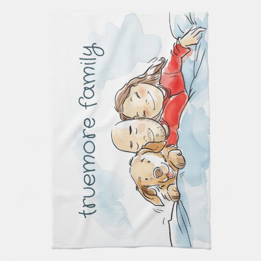 Honden Ouders Theedoek (Verticaal)