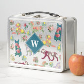 Honden Patroon en  Waterverf bloemen monogram (In situ)