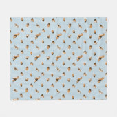 Honden patroon fleece deken (Voorkant (Horizontaal))