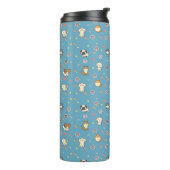 Honden patroon thermosbeker (Gedraaid links)