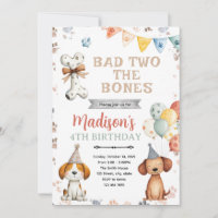 Honden puppy verjaardagsfeest uitnodiging