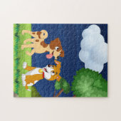 Honden puzzel legpuzzel (Horizontaal)