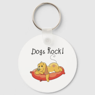 Honden Rock Tshirts en geschenken Sleutelhanger